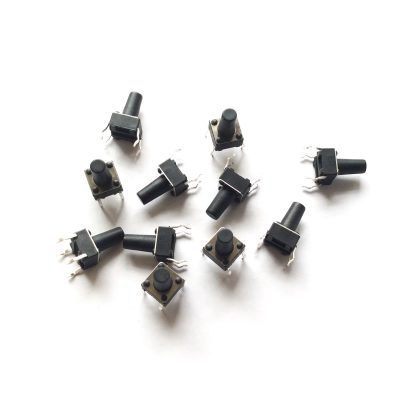 Momentary Push Button Tactile Switches with Caps (2pcs, 6x6x10mm) - Image 2