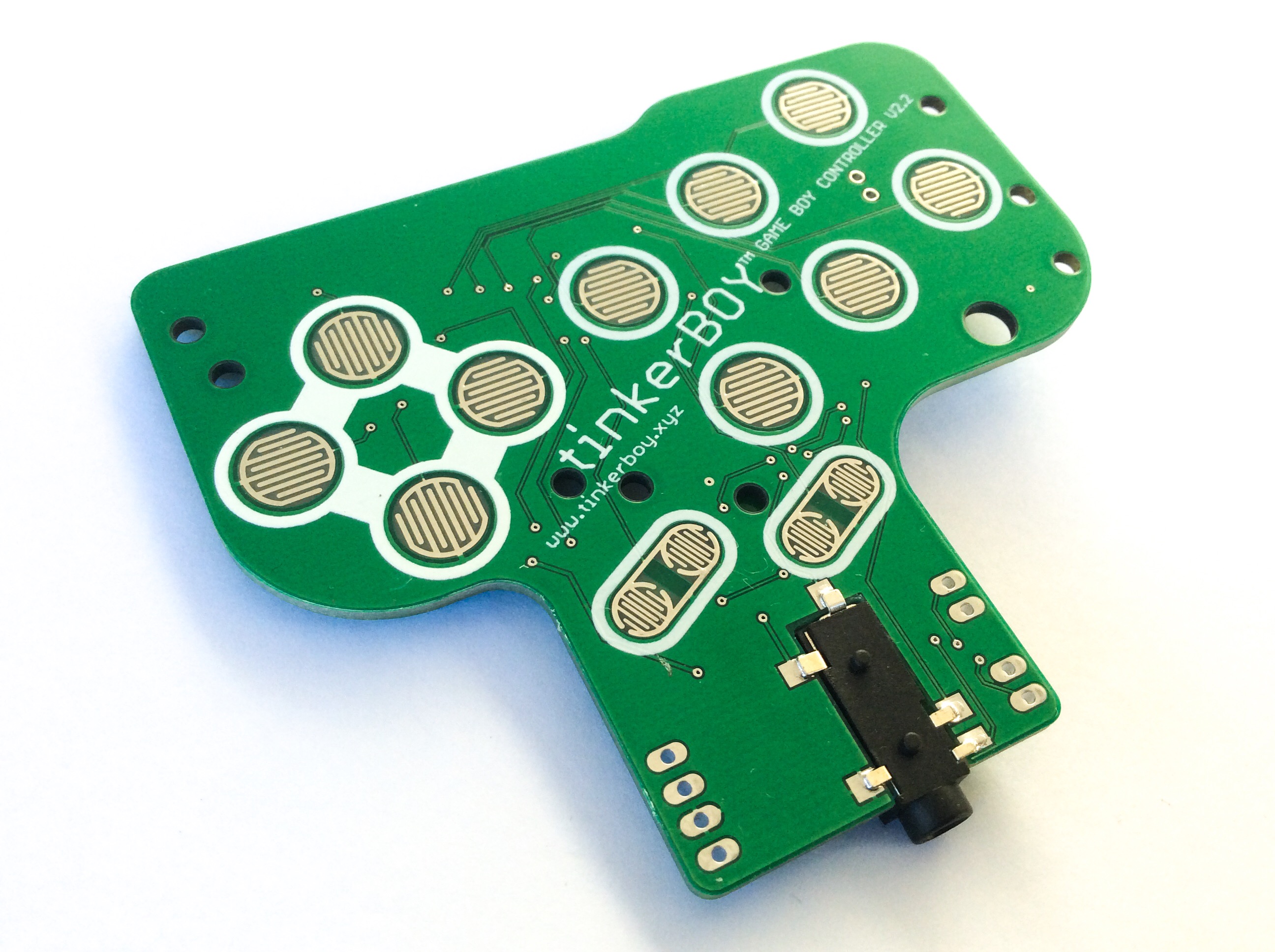 Game Boy Controller v2.2 with Pro Micro(atmega32u4) and PAM8403 Audio Amp tinkerBOY