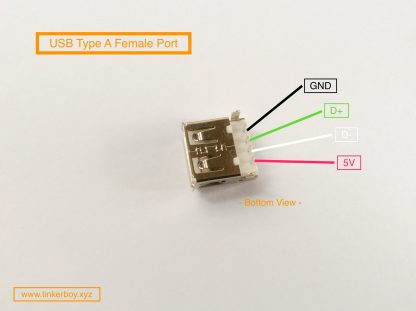 USB Female Type A 4-Pin Socket/Port - Image 6
