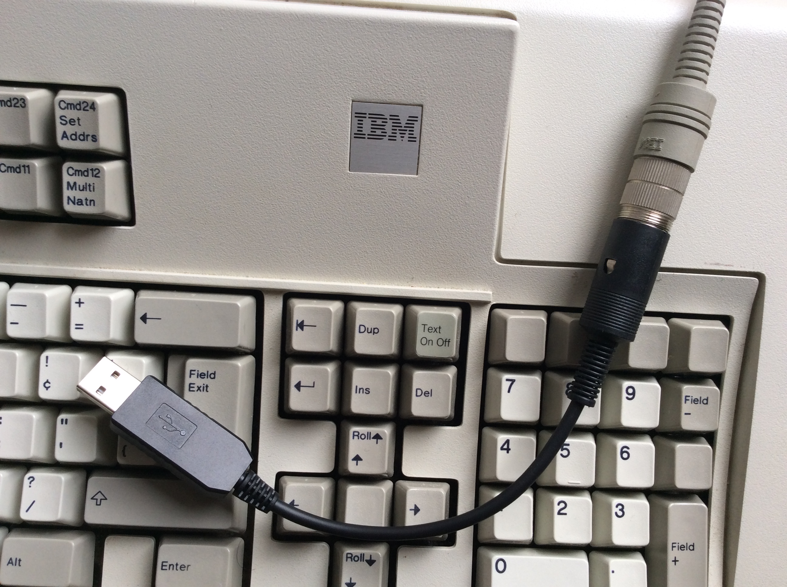 tinkerBOY IBM Terminal Keyboard (240 Degree, 5pin DIN) to USB