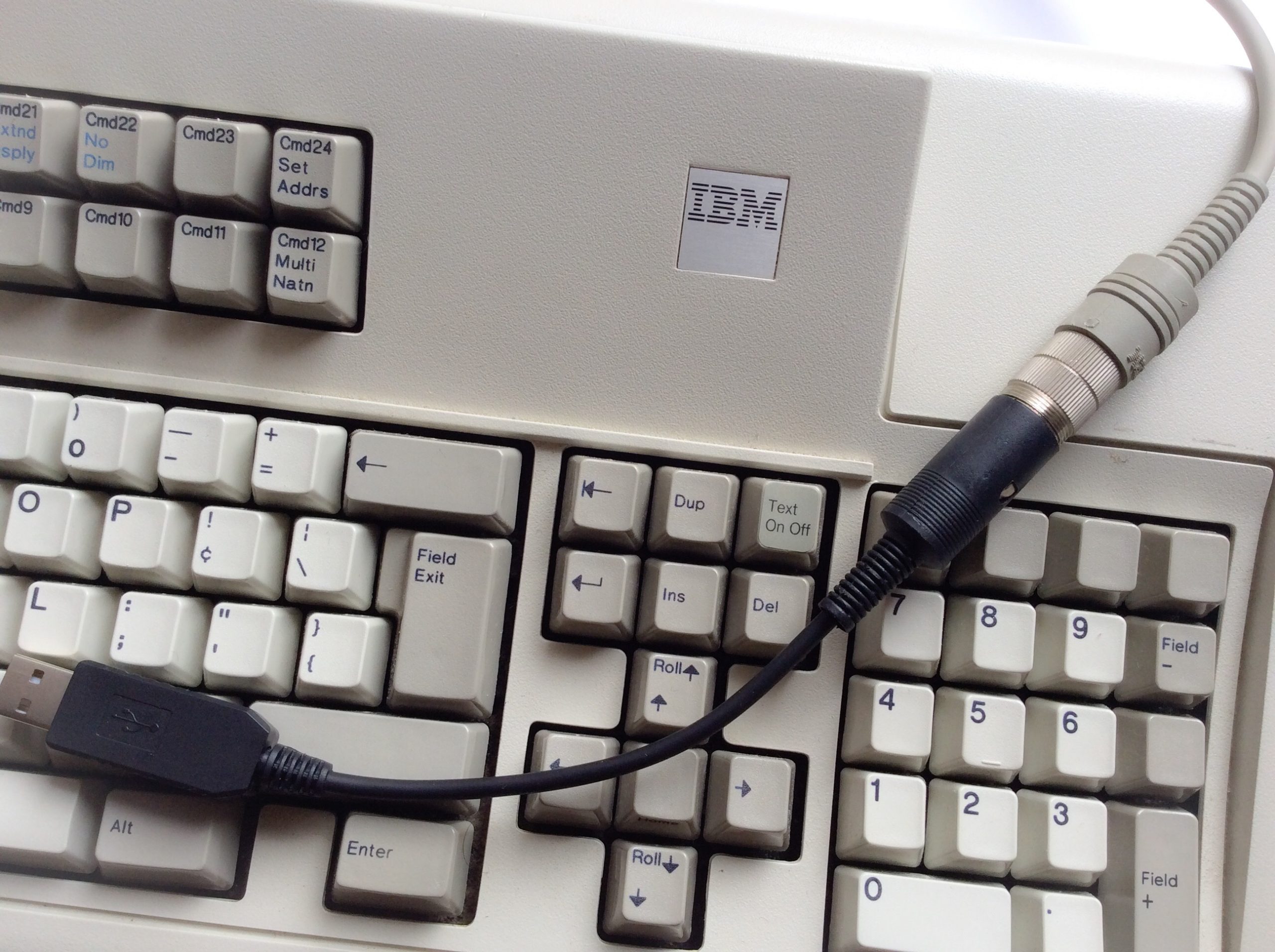 tinkerBOY IBM Terminal Keyboard (240 Degree, 5-pin DIN) to USB Converter  with Vial QMK Firmware