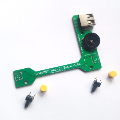 tinkerBOY Add-On Board - with Pre-soldered USB Type A Port and 3-Pin Volume Wheel, Back Buttons - Image 14
