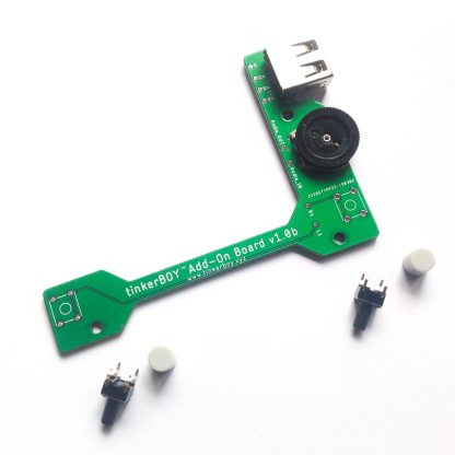 tinkerBOY Add-On Board - with Pre-soldered USB Type A Port and 3-Pin Volume Wheel, Back Buttons - Image 9