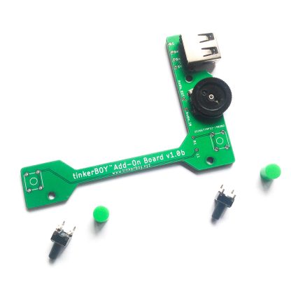 tinkerBOY Add-On Board - with Pre-soldered USB Type A Port and 3-Pin Volume Wheel, Back Buttons - Image 7
