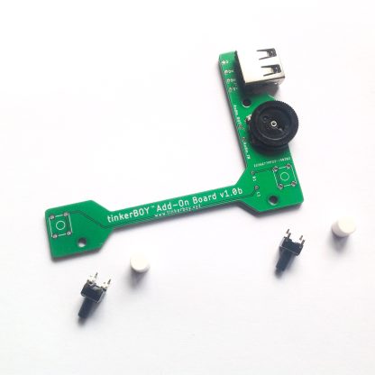 tinkerBOY Add-On Board - with Pre-soldered USB Type A Port and 3-Pin Volume Wheel, Back Buttons - Image 6
